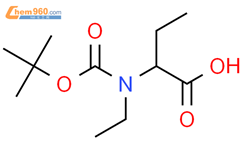 2-([(Tert-butoxy)carbonyl](ethyl)amino)butanoic acid结构式图片|1341858-07-8结构式图片