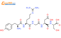 H-Tyr-Arg-Gly-Asp-Ser-OH trifluoroacetate salt结构式图片|134282-68-1结构式图片