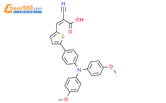 (2Z)-3-[5-[4-[双(4-甲氧基苯基)氨基]苯基]-2-噻吩基]-2-氰基-2-丙烯酸结构式图片|1343425-51-3结构式图片