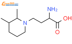 2-氨基-4-(2,3-二甲基哌啶-1-基)丁酸结构式图片|1343871-67-9结构式图片