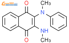 2-(甲氨基)-3-(甲苯基氨基)-1,4-萘二酮结构式图片|134614-15-6结构式图片