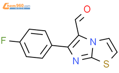 6-(4-氟苯基)咪唑并[2,1-b]噻唑-5-甲醛结构式图片|134670-30-7结构式图片