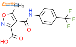 3-Isoxazolecarboxylicacid, 5-methyl-4-[[[4-(trifluoromethyl)phenyl]amino]carbonyl]-结构式图片|134888-93-0结构式图片