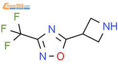 5-(azetidin-3-yl)-3-(trifluoromethyl)-1,2,4-oxadiazole结构式图片|1350989-24-0结构式图片