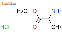 DL-丙氨酸甲脂盐酸盐结构式图片|13515-97-4结构式图片