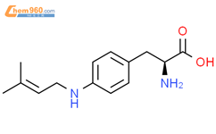 4-[(3-Methyl-2-buten-1-yl)amino]-L-phenylalanine结构式图片|1352089-77-0结构式图片