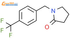 1-{[4-(三氟甲基)苯基]甲基}吡咯烷-2-酮结构式图片|1353087-69-0结构式图片