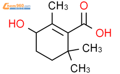 3-羟基-2,6,6-三甲基环己烯-1-羧酸结构式图片|135447-39-1结构式图片