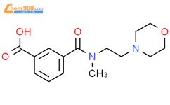 3-（甲基（2-**啉乙基）氨甲酰基）苯甲酸结构式图片|1354652-99-5结构式图片