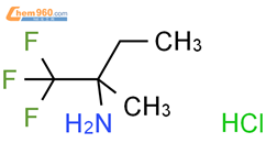1,1,1-三氟-2-甲基丁烷-2-胺 盐酸盐结构式图片|1354952-99-0结构式图片