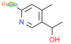 1-(6-氯-4-甲基吡啶-3-基)乙醇结构式图片|1355200-45-1结构式图片