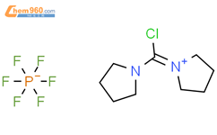 1-(氯-1-吡咯烷基亚甲基)吡咯烷鎓六氟磷酸盐结构式图片|135540-11-3结构式图片