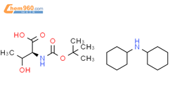 N-叔丁氧羰基-L-别苏氨酸二环己氨盐结构式图片|13564-70-0结构式图片