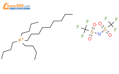 癸基三丁基鏻双(三氟甲烷磺酰)亚胺盐结构式图片|1357063-53-6结构式图片