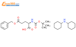 Na-叔丁氧羰基-L-谷氨酸γ-苄酯二环乙胺盐结构式图片|13574-84-0结构式图片