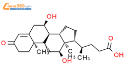 Chol-4-en-24-oic acid，7,12-二羟基-3-氧代-（7a，12a）-结构式图片|13587-11-6结构式图片