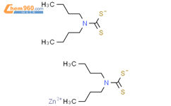 二丁基二硫氨基甲酸锌结构式图片|136-23-2结构式图片