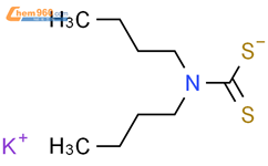 二丁基二硫代氨基甲酸钾结构式图片|136-29-8结构式图片