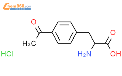3-(4-乙酰基苯基)-2-氨基丙酸盐酸盐结构式图片|1360436-95-8结构式图片