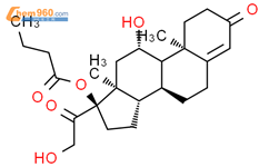丁酸氢化可的松结构式图片|13609-67-1结构式图片