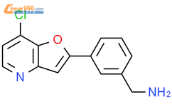 (3-(7-chlorofuro[3,2-b]pyridin-2-yl)phenyl)methanamine结构式图片|1360911-48-3结构式图片