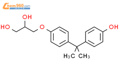 4-Hydroxy BisphenolA (2,3-Dihydroxypropyl) Ether结构式图片|13634-08-7结构式图片