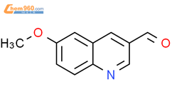6-甲氧基喹啉-3-羧醛结构式图片|13669-60-8结构式图片