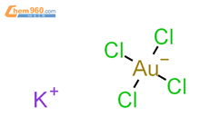 氯金酸钾结构式图片|13682-61-6结构式图片