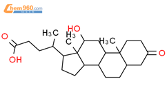 胆甾-24-酸，12-羟基-3-氧代-（5b，12b）-（9CI）结构式图片|136892-43-8结构式图片