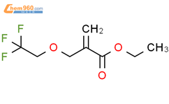 2-Propenoic acid, 2-[(2,2,2-trifluoroethoxy)methyl]-, ethyl ester结构式图片|136893-10-2结构式图片