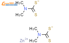 二甲基二硫代氨基甲酸锌结构式图片|137-30-4结构式图片