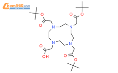 1,4,7,10-四氮杂环十二烷-1,4,7,10-四乙酸三叔丁酯结构式图片|137076-54-1结构式图片