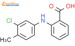 Benzoic acid, 2-[(3-chloro-4-methylphenyl)amino]-结构式图片|13710-22-0结构式图片