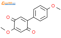 2-甲氧基-5-(4-甲氧基苯基)-2,5-环己二烯-1,4-二酮结构式图片|137123-19-4结构式图片