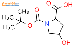 BOC-L-羟脯氨酸结构式图片|13726-69-7结构式图片