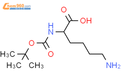 Boc-L-赖氨酸结构式图片|13734-28-6结构式图片