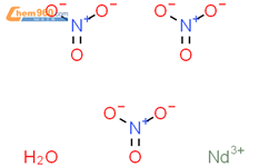 硝酸钕(III)水合物结构式图片|13746-96-8结构式图片