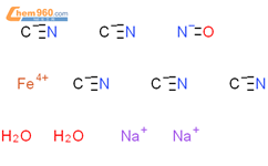 亚硝基铁氰化钠结构式图片|13755-38-9结构式图片