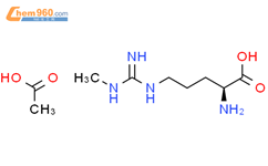 D-鸟氨酸，N5-[亚氨基（甲氨基）甲基]结构式图片|137694-74-7结构式图片