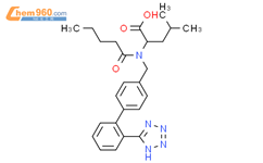 L-Leucine,N-(1-oxopentyl)-N-[[2'-(1H-tetrazol-5-yl)[1,1'-biphenyl]-4-yl]methyl]-结构式图片|137863-55-9结构式图片