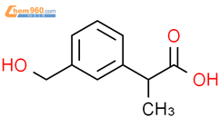 3-(羟甲基)-α-甲基苯乙酸结构式图片|1378837-73-0结构式图片