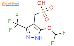 5-(二氟甲氧基)-3-(三氟甲基)-1H-吡唑-4-甲磺酸结构式图片|1379794-42-9结构式图片
