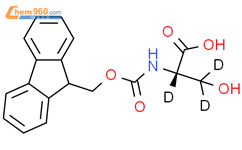 L-丝氨酸-233-D3-N-FMOC结构式图片|1380308-48-4结构式图片