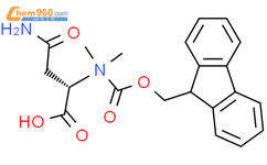 (2S)-4-(dimethylamino)-2-(9H-fluoren-9-ylmethoxycarbonylamino)-4-oxobutanoic acid结构式图片|138585-02-1结构式图片