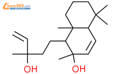 8alpha，13-二羟基-labda-6,14-二烯结构式