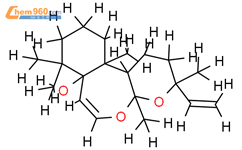 5α-羟基-7,8-环氧-7,8-仲-6,7-脱氢-13-表-环氧结构式