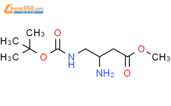 3-氨基-4-[[(1,1-二甲基乙氧基)羰基]氨基]丁酸甲酯结构式图片|1391209-85-0结构式图片