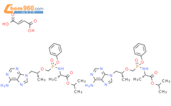 替诺福韦艾拉酚胺半富马酸盐结构式图片|1392275-56-7结构式图片