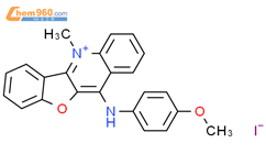 11-​[(4-​甲氧基苯基)氨基]​-​5-​甲基-苯并呋喃[3,​2-​b]​喹啉 碘化物结构式图片|1393731-68-4结构式图片