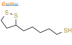 1,2-二硫杂环戊烷-3-戊硫醇结构式图片|1393921-45-3结构式图片